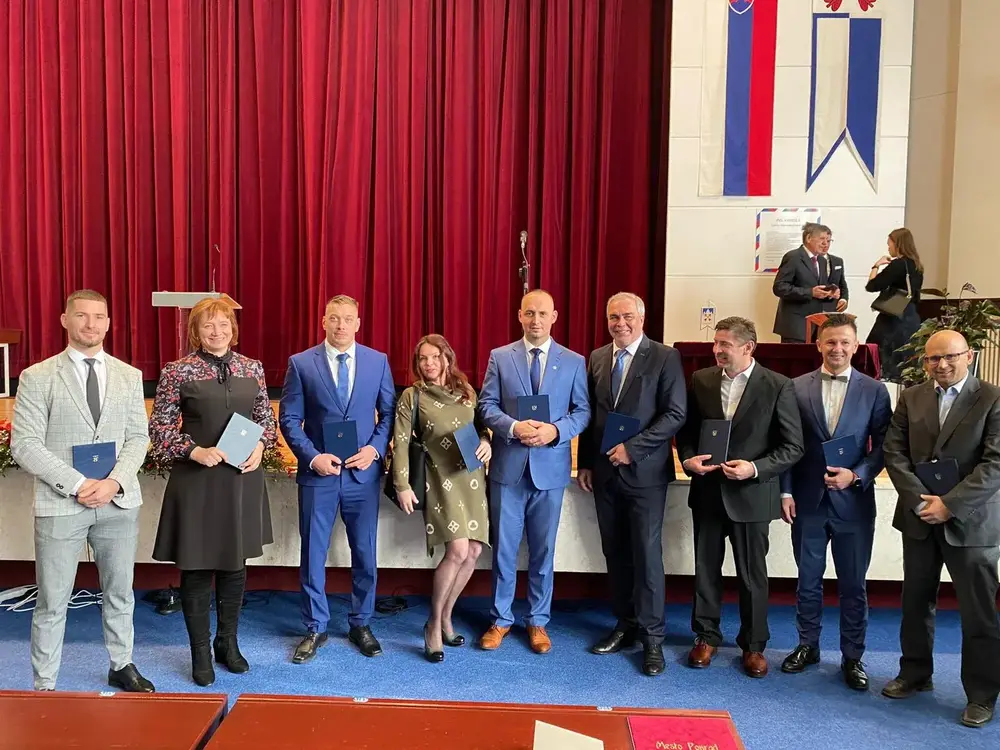 Marcel Haščák s poslancami Mestského zastupiteľstva Poprad